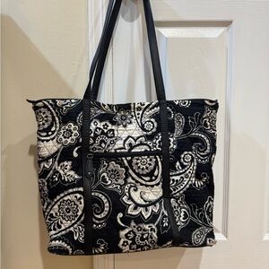 Vera Bradley Black and White Floral Tote